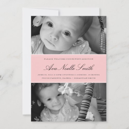 CLASSIC BIRTH ANNOUNCEMENT