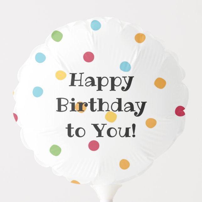 Classic Birthday Balloon (Front)