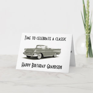 CLASSIC BIRTHDAY" TO "CLASSIC GRANDSON*** CARD