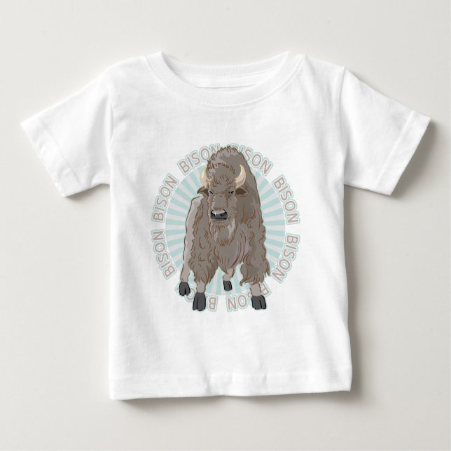 Classic Bison Baby T-Shirt (Front)