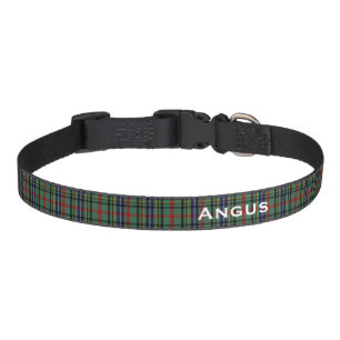 Classic Bisset Tartan Plaid Custom Dog Collar