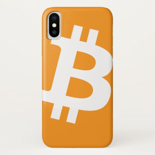 Classic Bitcoin Logo iPhone X case