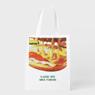 Classic Bite Since Forever – Vintage Burger Drip Grocery Bag