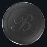 Classic Black 1 Letter Monogram Wax Seal Stickers<br><div class="desc">This chic and trendy 1 Letter Calligraphy Script Monogram Faux Wax Seal Stickers in Dark Charcoal Gray Almost Black colorway will make the perfect finishing touch to your wedding invitations, birthday party, baby shower, anniversary, or other special occasion stationery. Seal your envelopes and Favor bags easily and beautifully with the...</div>