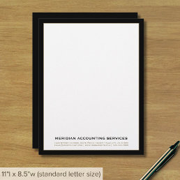 Classic Black and Gold Business Letterhead