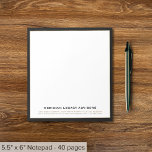 Classic Black And Gold Business Notepad at Zazzle