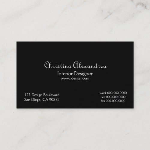 Classic Black and Gold Damask Business Card