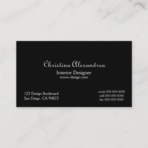 Customizable Classic Black and Gold Damask Business Card