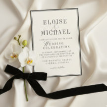 Classic Black and Ivory Wedding 
