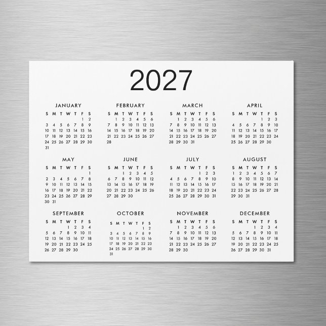 Classic Black And White 2027 Calendar (Creator Uploaded)