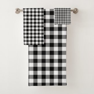 Classic Black And White Checked Gingham Pattern