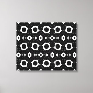 classic black and white design canvas print
