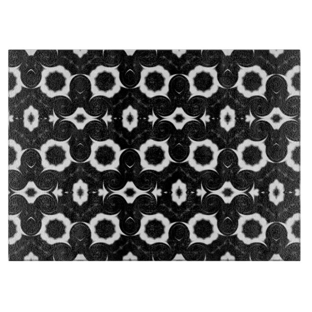 Classic Black and White design Cutting Board (Front)