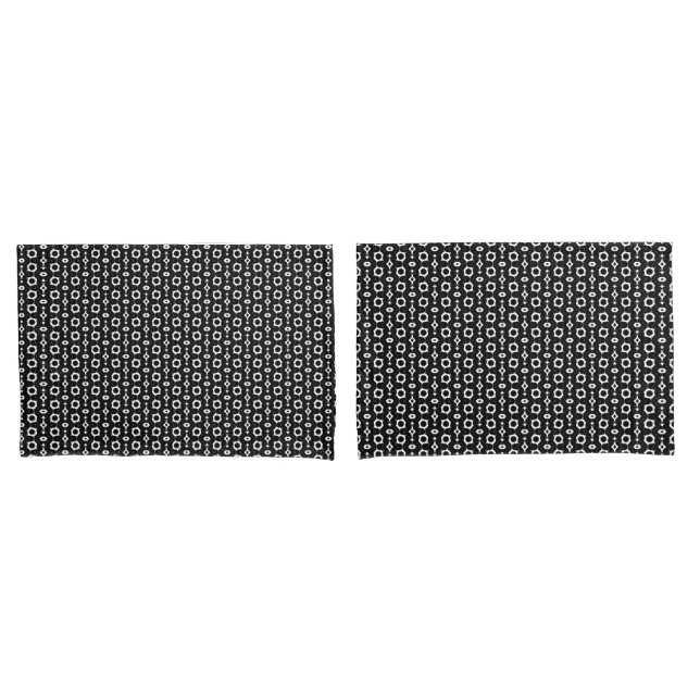 Classic Black and White design Pillowcase (Front-Set)