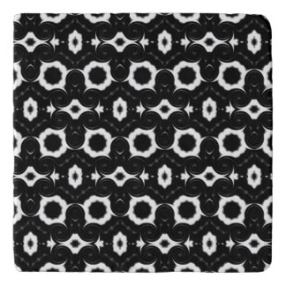 Classic black and white design trivet