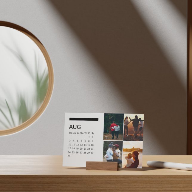 Classic Black And White Easel Calendar Aug 2025 Holder (Creator Uploaded)