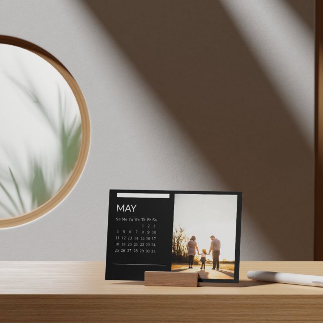 Classic Black And White Easel Calendar May 2025 Holder (Creator Uploaded)