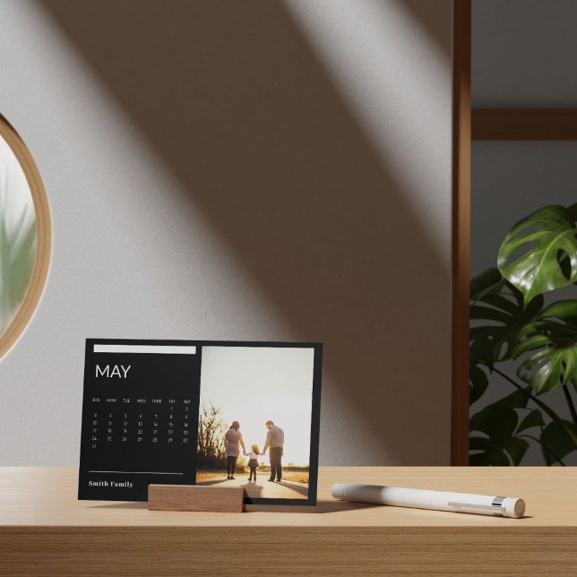 Classic Black And White Easel Calendar May 2026 Holder (Creator Uploaded)