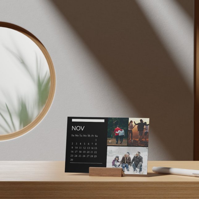 Classic Black And White Easel Calendar Nov 2025 Holder (Creator Uploaded)