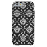 Classic Black And White Floral Damask Pattern Tough Iphone 6 Case at Zazzle