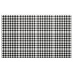 Classic Black and White Gingham Block Pattern Fabric