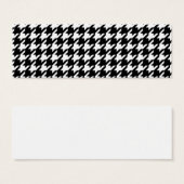 Classic Black and White Houndstooth Pattern (Front & Back)