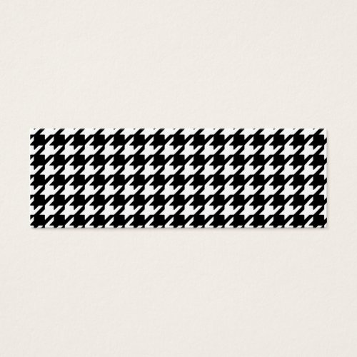 Classic Black and White Houndstooth Pattern Business Card