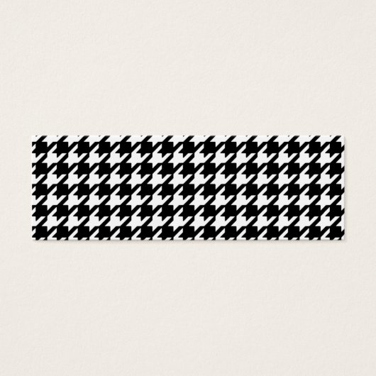 Classic Black and White Houndstooth Pattern (Front)