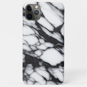 Classic Black And White Marble Slab Pattern iPhone 11 Pro Max Case