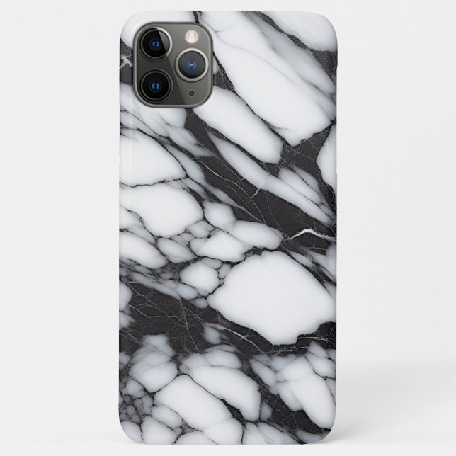 Classic Black And White Marble Slab Pattern Case-Mate iPhone Case (Back)