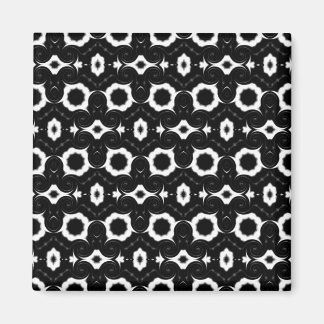 classic Black and white pattern magnet
