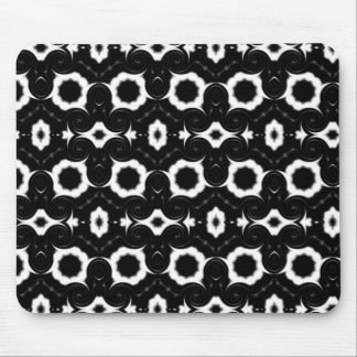 classic black and white pattern mousepad