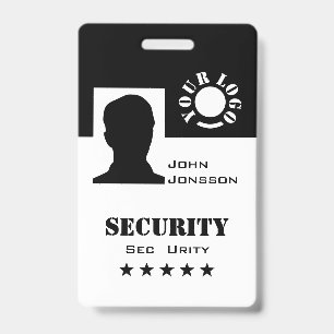 Classic Black and White Photo Logo Code Template  Badge