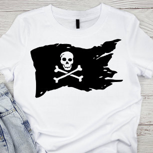 Classic Black and White Pirate Flag T-Shirt