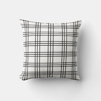 Classic Black and White Plaid Tartan