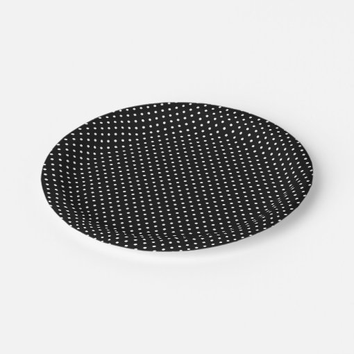 Classic Black and White Polka Dot Plates Zazzle