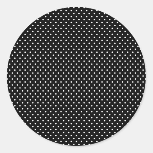 Classic Black and White Polka Dot Stickers