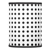 Classic black and white polka dots lamp shade (Left)