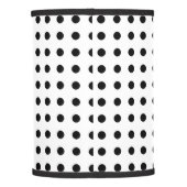 Classic black and white polka dots lamp shade (Back)