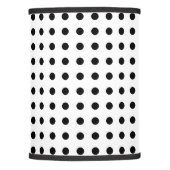 Classic black and white polka dots lamp shade (Front)