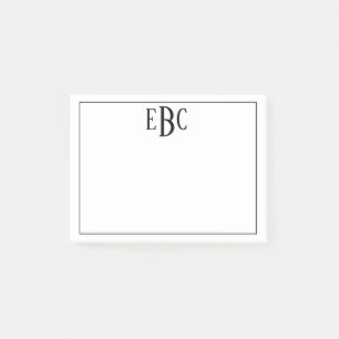 Classic Black and White Post it Notes