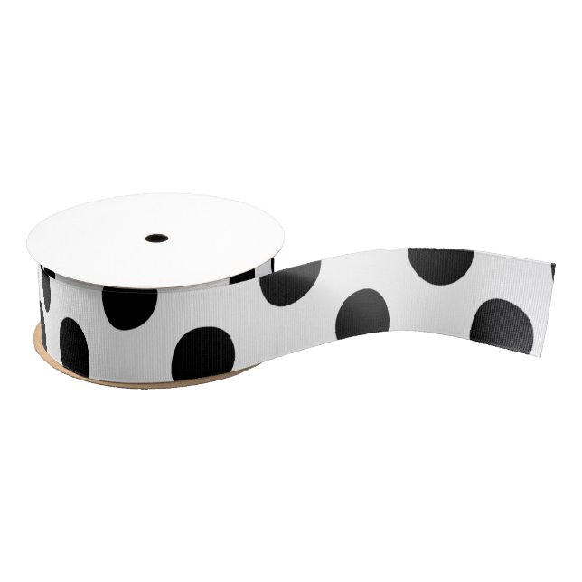 Classic Black and White Ribbon (Spool)