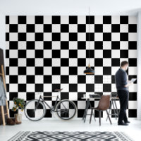 Classic black and white squares pattern