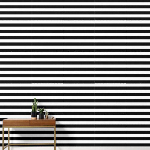 Classic Black And White Stripes  Wallpaper