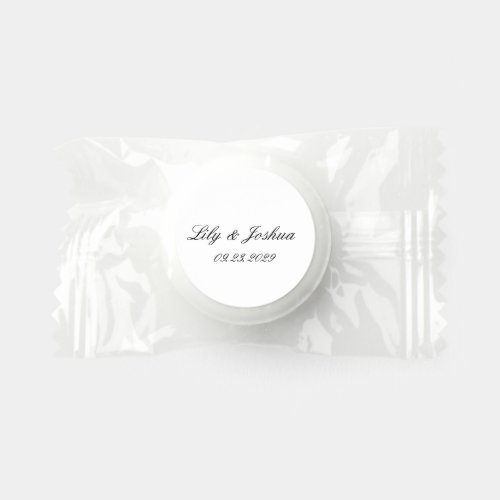 Classic Black and White Timeless Wedding Life Saver® Mints