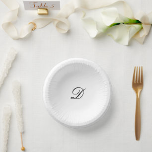 Classic Black and White Timeless Wedding Paper Bowls