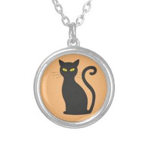 Classic Black Cat Necklace