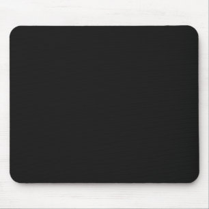 Classic Black Customizable Mouse Pad