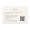 Classic Black & Ecru Monogram Wedding QR Code