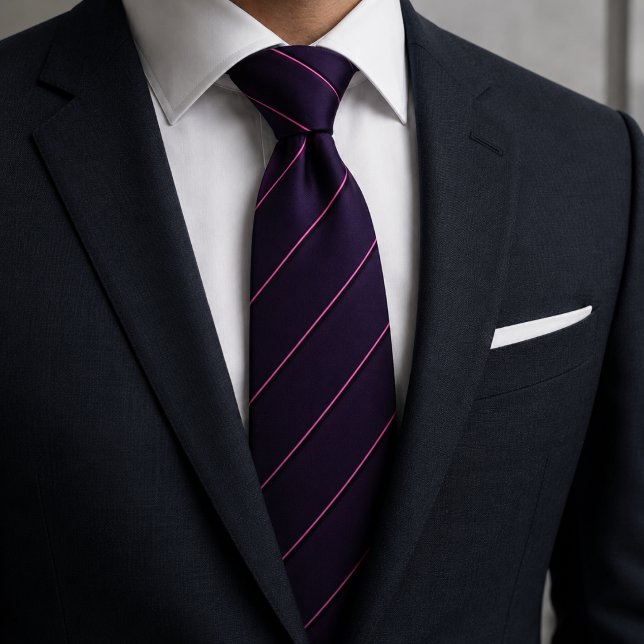 Classic Black & Gold Diagonal Stripe Neck Tie (Creator Uploaded)